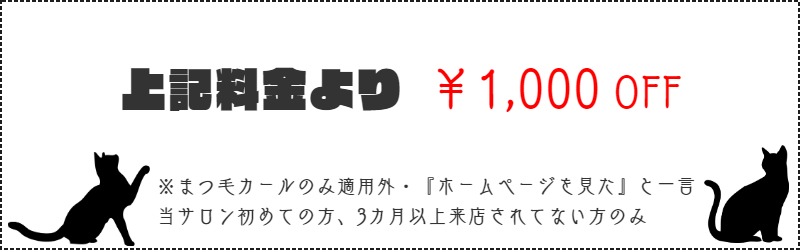 まつ毛キャンペーン